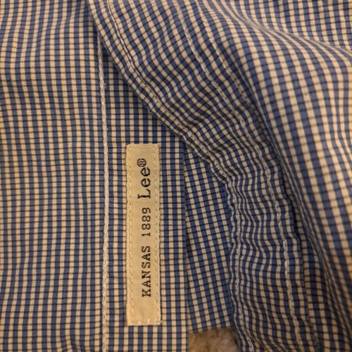 Lee jeans men's checked shirt medium used, 100% cotton