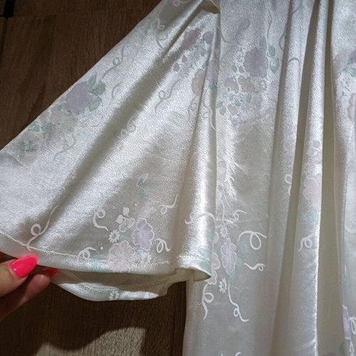 Satin women's short robe like new, barely worn, No 1, size M