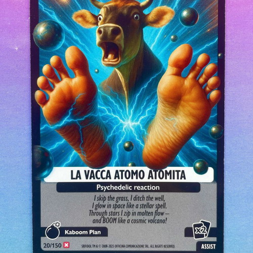 La Vacca Atomo Atomita #20 card new, Italian Brainrot Psychedelic Universe