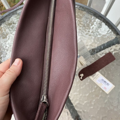 BIBA shoulder bag new, genuine leather faded red and purple