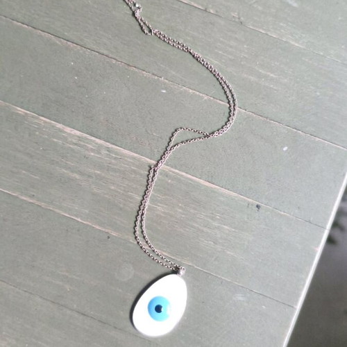 Silver Eye Necklace 925 like new
