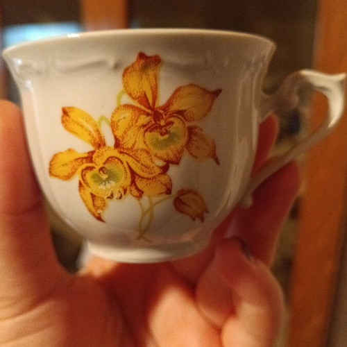 Set of 5 cups with saucers for Greek or espresso like new