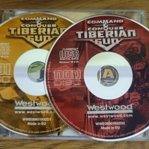 Command & Conquer: Tiberian Sun PC game, 2 CD-ROMs, 1999