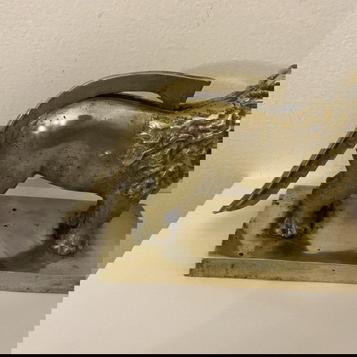 Μπρούτζινος διακοσμητικός καρυοθραύστης μεταχειρισμένος, 1930, λιοντάρι