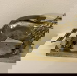 Μπρούτζινος διακοσμητικός καρυοθραύστης μεταχειρισμένος, 1930, λιοντάρι