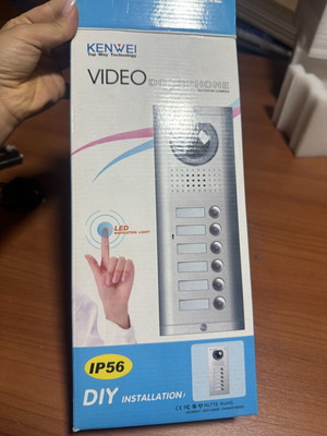 Kenwei Video Doorphone with Camera, New, 6-Button Outdoor Unit