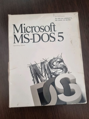 MS-DOS V.5.0 collectible box used with 3 diskettes