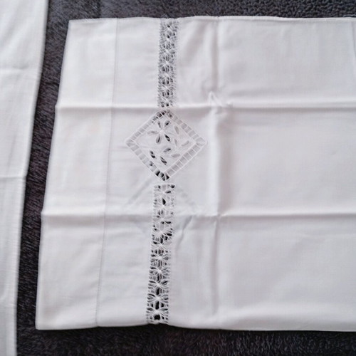 Handmade pillowcase and sewing cloth, like new, antique