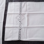 Handmade pillowcase and sewing cloth, like new, antique