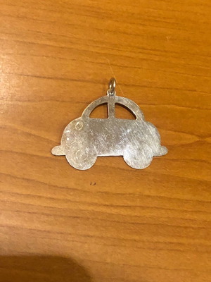 Silver necklace in car shape 925