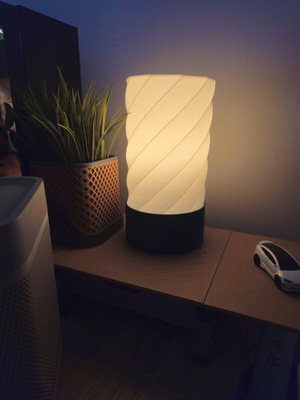 3D Printed Desk Lamp with RGB Smart LED Bulb new
