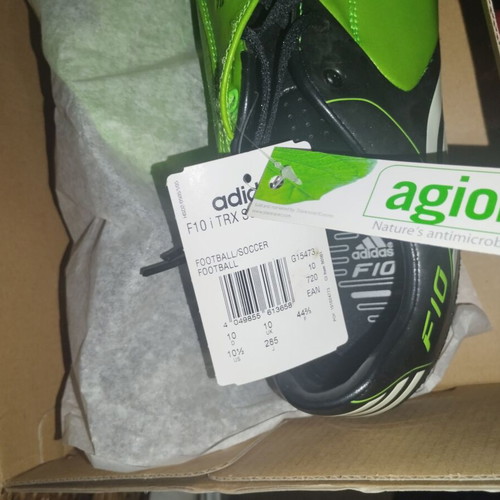 Adidas F10 2010 football boots new, size 44.5, green
