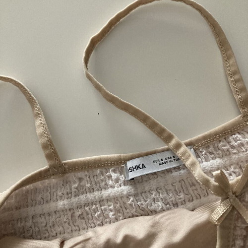 Bershka romantic dress beige like new