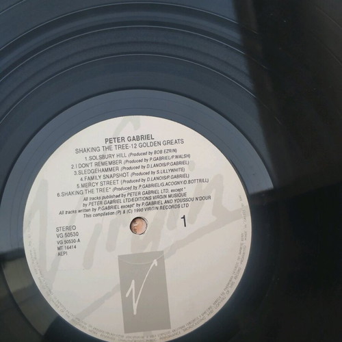 Peter Gabriel Shaking The Tree Twelve Golden Greats LP used, rock