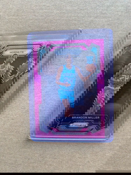 2023-24 Panini Prizm Brandon Miller Rookie Pink Cracked Ice