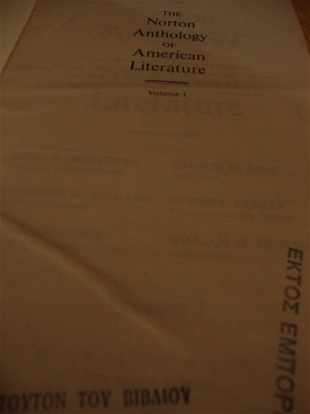  The Norton anthology of American literature