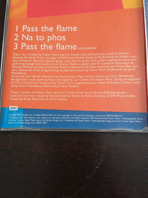 Pass the flame CD single like new