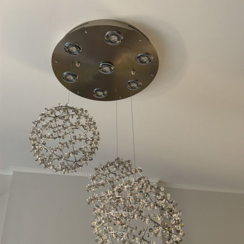 Swarovski multi-light chandelier