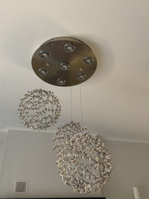 Swarovski multi-light chandelier