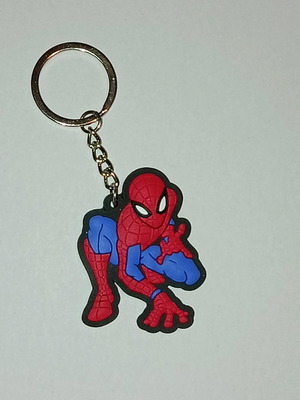Spider Man keychain like new, blue and red