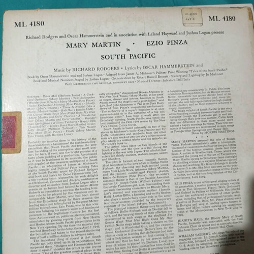 South Pacific vinyl record like new