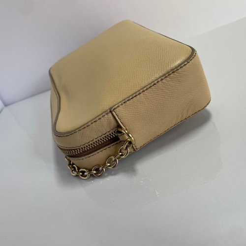Dolce & Gabbana leather crossbody bag used, beige