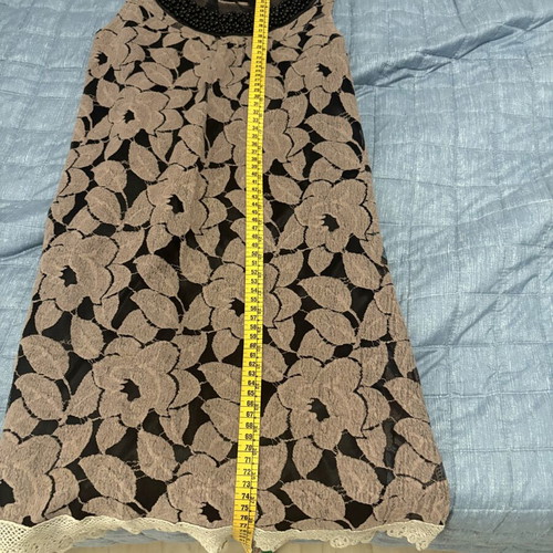 Yumi short dress medium/large with floral pattern and decorative collar like new