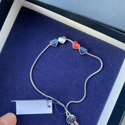 Tommy Hilfiger bracelet new, blue and red hearts