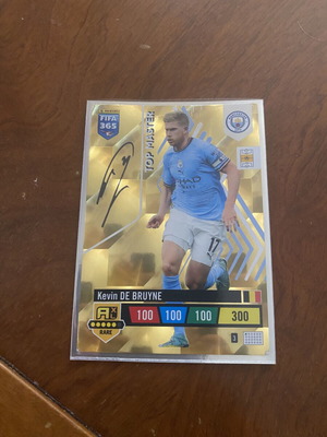 Panini 23 Top Master De Bruyne υπογεγραμμένη κάρτα σε θήκη