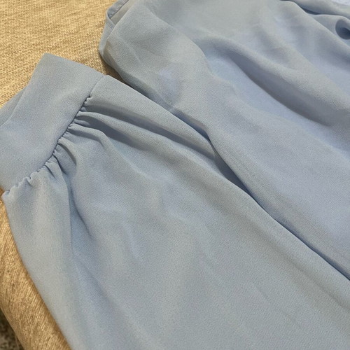 Light long-sleeve shirt like new, turquoise, size M/38