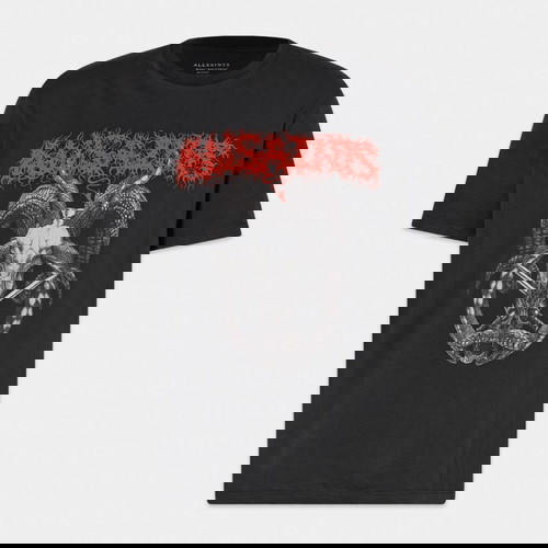 AllSaints Archon Graphic T-shirt νέο, μαύρο, μέγεθος L