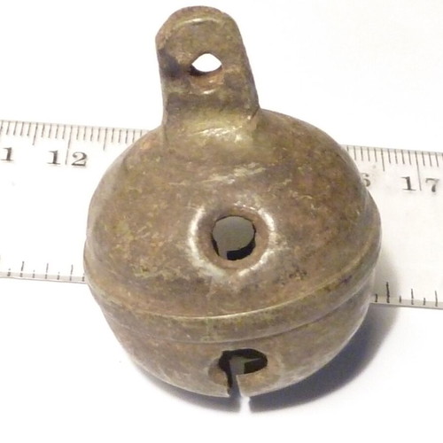 Antique bronze bell used, horse ammunition rattle
