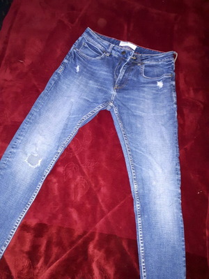 Bershka men's jeans size S blue like new