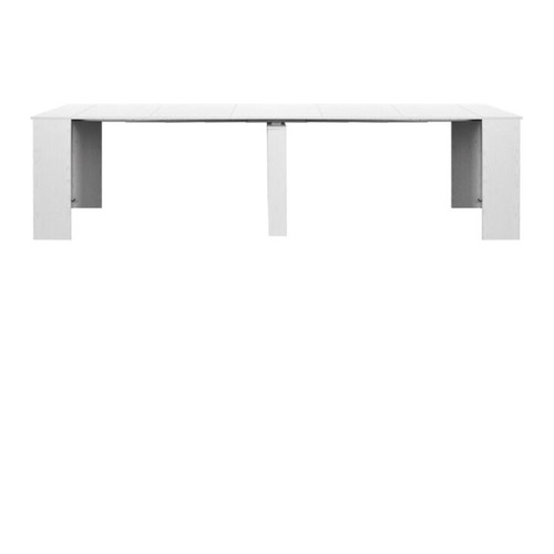 Wooden dining table new, white, extendable