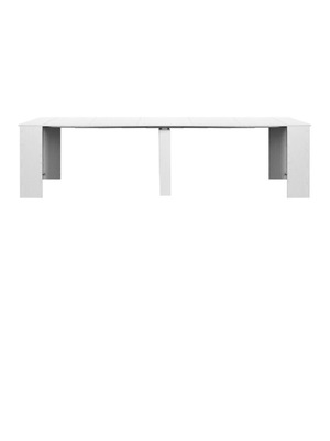 Wooden dining table new, white, extendable