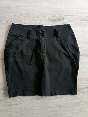 Mini skirt used, black, size S