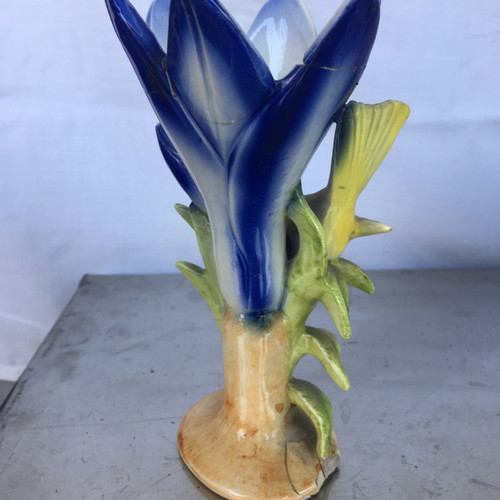 Set of 8 small ceramic vases used with cracks