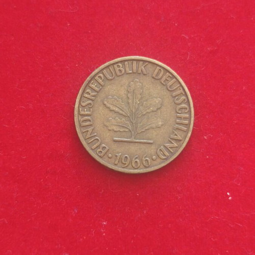 German 5 Pfennig coin used