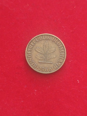 German 5 Pfennig coin used