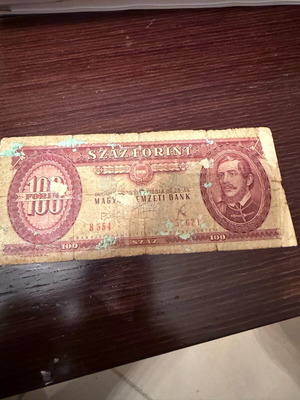100 Forint banknote of Hungary used