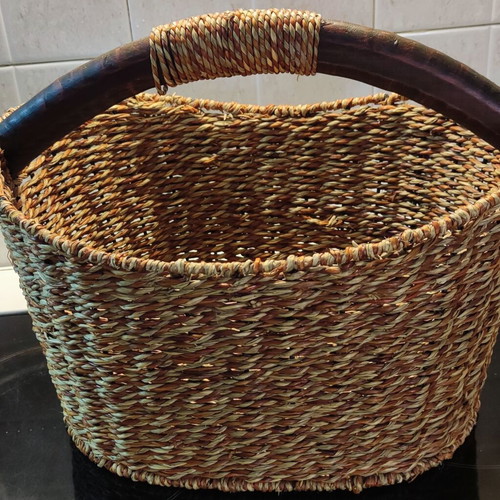 Wicker basket like new for decoration