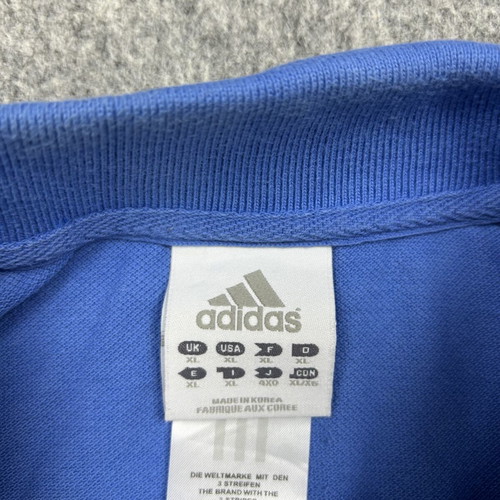 Adidas UCLA Bruins Polo XL used, blue colourblock Y2K preppy retrosport