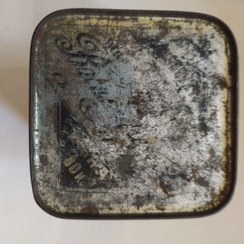 Rare antique tea box used, pre-revolutionary Tsarist Russia