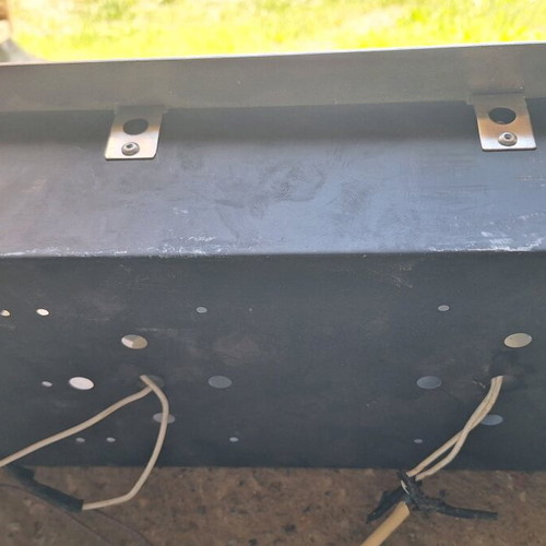 Recessed triple spotlight like new, stainless steel
