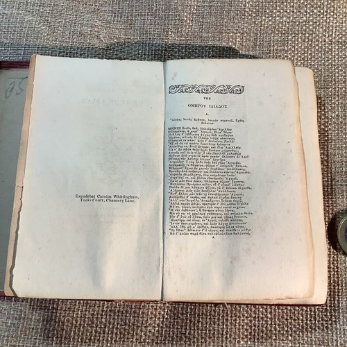 Mini book Homer's Iliad used, 1831 edition