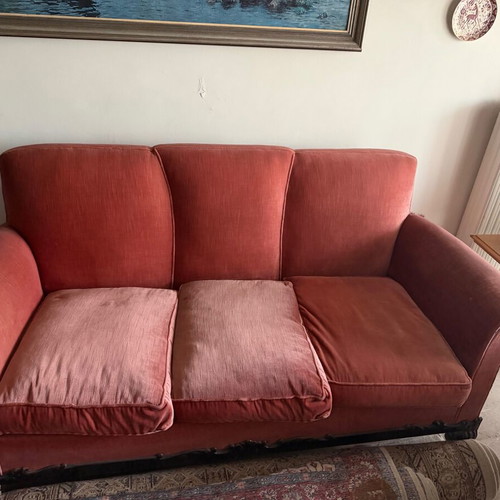 Living room sofa and 4 armchairs set