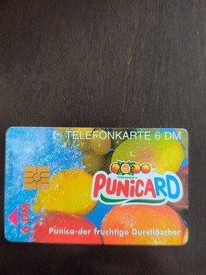 German phone card used, 5,000 copies