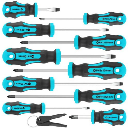 Magnetic screwdriver set new, 12 pieces