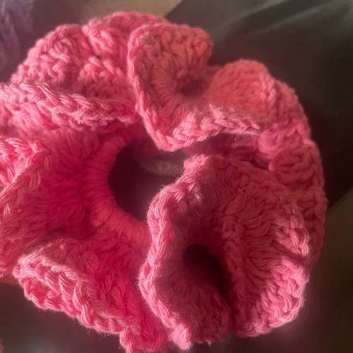 Handmade knitted scrunchies made to order, multicolor