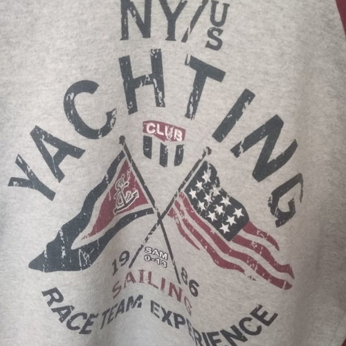 Sam 0-13 sweatshirt used for 14-year-old boy gray-bordeaux